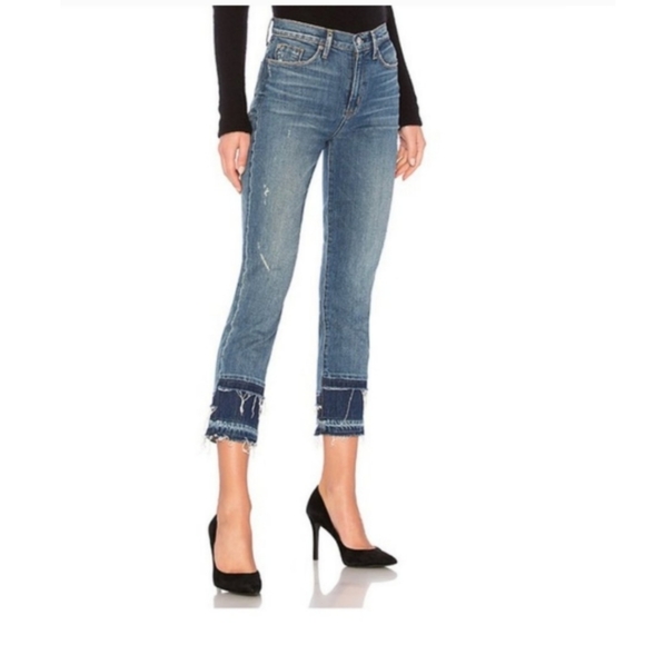 HUDSON Zoeey High Rise Straight Crop Double Step - Picture 2 of 4